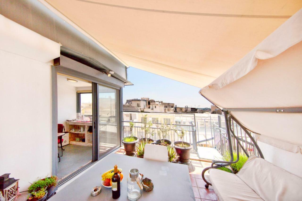 Topfloor Stylish Apartment With Acropolis View! Athén Kültér fotó